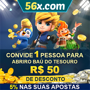 56x.com Indique amigos para receber um bônus